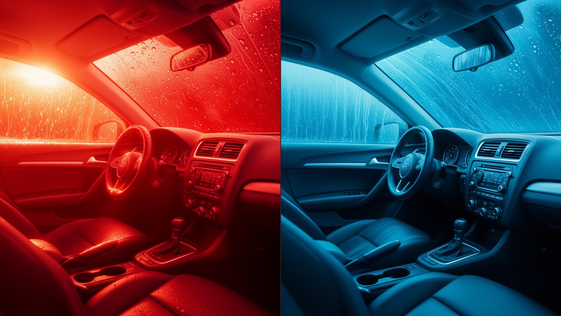 Without tint vs with ceramic tint heat comparison